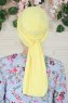Amy - Turban En Coton Jaune - Ayse Turban
