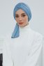 Amy - Turban En Coton Sky Blue