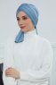 Amy - Turban En Coton Sky Blue