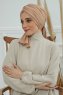 Amy - Turban En Coton Sand
