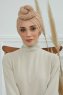 Amy - Turban En Coton Sand