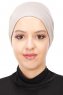 Stella - Turban En Coton Taupe