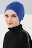 Stella - Turban En Coton Bleu