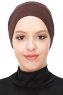 Stella - Turban En Coton Marron