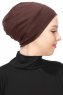Stella - Turban En Coton Marron