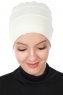 Stella - Turban En Coton Crème