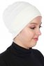 Stella - Turban En Coton Crème