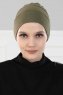 Stella - Turban En Coton Kaki