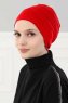 Stella - Turban En Coton Rouge