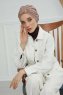 Laura - Turban En Coton Taupe