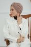 Laura - Turban En Coton Taupe