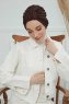 Laura - Turban En Coton Marron