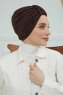 Laura - Turban En Coton Marron
