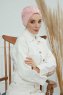 Laura - Turban En Coton Vieux Rose