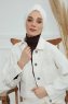 Laura - Turban En Coton Crème