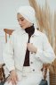 Laura - Turban En Coton Crème