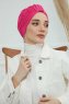Laura - Turban En Coton Fuchsia
