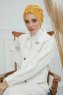 Laura - Turban En Coton Moutarde