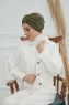 Laura - Turban En Coton Kaki