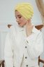 Laura - Turban En Coton Jaune