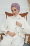 Laura - Turban En Coton Lilac