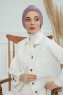 Laura - Turban En Coton Lilac