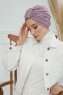 Laura - Turban En Coton Lilac