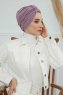 Laura - Turban En Coton Lilac