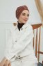 Laura - Turban En Coton Caramel