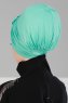 Agnes - Turban En Coton Turquoise - Ayse Turban