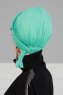 Olivia - Turban En Coton Turquoise - Ayse Turban