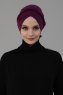 Olivia - Turban En Coton Violet - Ayse Turban