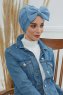 Julia - Turban En Coton Sky Blue