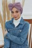 Julia - Turban En Coton Lilac