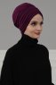 Wilma - Turban En Coton Violet - Ayse Turban