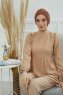 Wilma - Turban En Coton Caramel