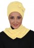 Bianca - Turban En Coton Jaune