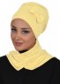 Bianca - Turban En Coton Jaune