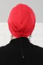 Linda - Turban En Coton Rouge - Ayse Turban