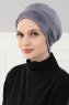 Linda - Turban En Coton Gris - Ayse Turban