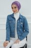 Linda - Turban En Coton Violet