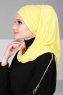Rebecca - Turban En Coton Jaune - Ayse Turban