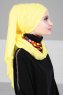 Rebecca - Turban En Coton Jaune - Ayse Turban