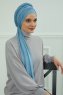 Rebecca - Turban En Coton Sky Blue