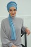 Rebecca - Turban En Coton Sky Blue