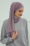 Rebecca - Turban En Coton Lilac