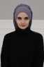 Isabella - Turban En Coton Gris - Ayse Turban