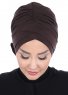 Elisabeth - Turban En Coton Marron