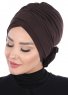 Elisabeth - Turban En Coton Marron