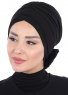 Elisabeth - Turban En Coton Noir